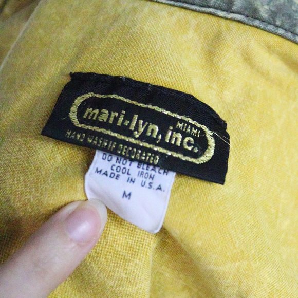 80's Acid Wash Vintage Button Down Two Tone Shirt Stranger Things Style - Picture 9 of 9